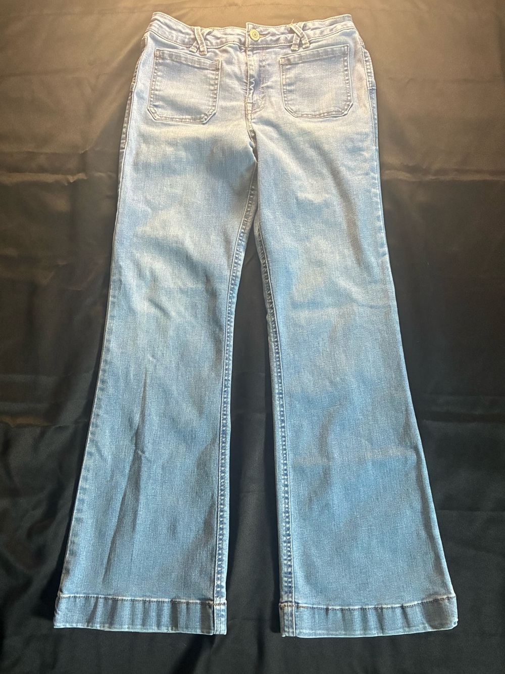 Curve Appeal-Curvy Fit Flare Women’s Blue Jeans Size 6/28